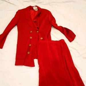 Vintage 90s Christian Dior Skirt Suit